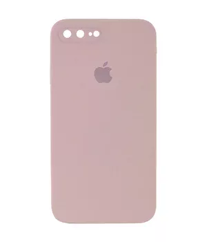 Чехол Silicone Case Square Full Camera Protective (AA) для Apple iPhone 7 plus / 8 plus (5.5") Розовый / Pink Sand