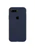 Чехол Silicone case (A) (с закрытым низом) для Apple iPhone 7 plus / 8 plus (5.5") Темный Синий / Midnight Blue