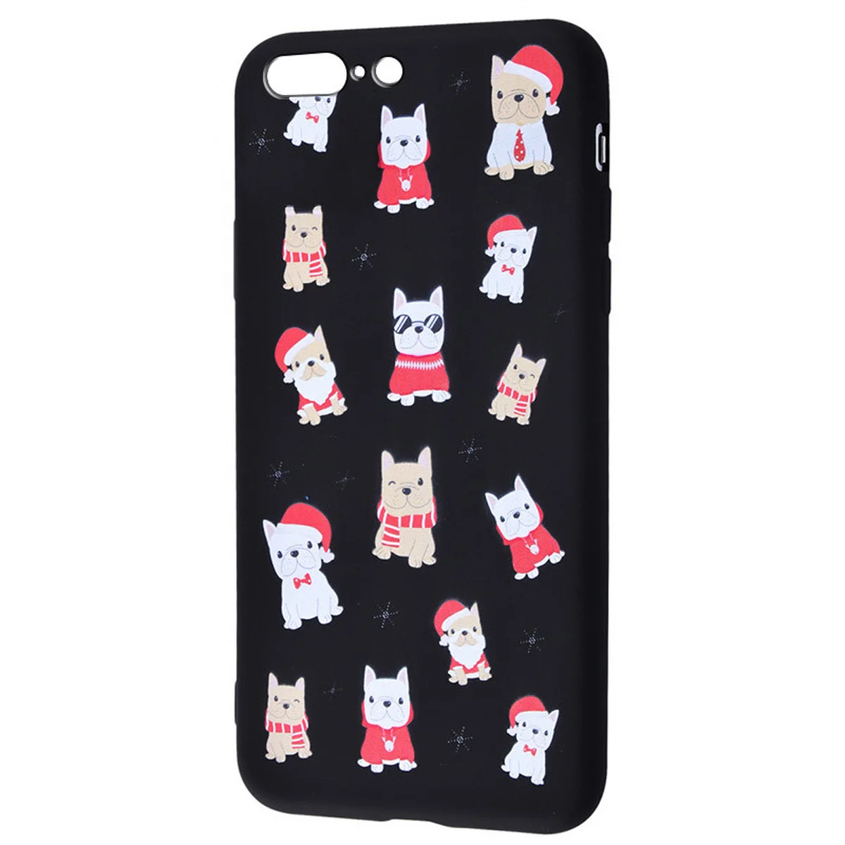 TPU чехол WAVE Fancy для Apple iPhone 7 plus / 8 plus (5.5") Dogs / Black