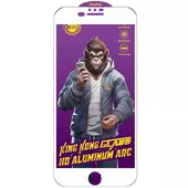 Защитное стекло 5D Anti-static Purple (тех.пак) для Apple iPhone 7 plus / 8 plus (5.5") Белый