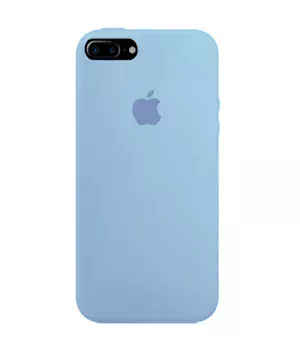 Чехол Silicone case (A) (с закрытым низом) для Apple iPhone 7 plus / 8 plus (5.5") Голубой / Lilac Blue