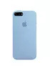 Чехол Silicone case (A) (с закрытым низом) для Apple iPhone 7 plus / 8 plus (5.5") Голубой / Lilac Blue
