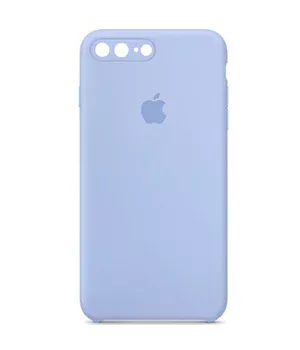 Чохол Silicone Case Square Full Camera Protective (AA) для Apple iPhone 7 plus / 8 plus (5.5") Синій / Lilac Blue