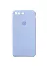 Чехол Silicone Case Square Full Camera Protective (AA) для Apple iPhone 7 plus / 8 plus (5.5") Голубой / Lilac Blue
