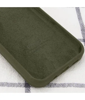 Чехол Silicone Case Full Protective (AA) для Apple iPhone 7 plus / 8 plus (5.5") Зеленый / Dark Olive