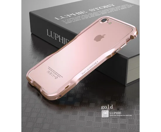 Металлический бампер Luphie Razon для Apple iPhone 7 / 8 (4.7") Rose Gold