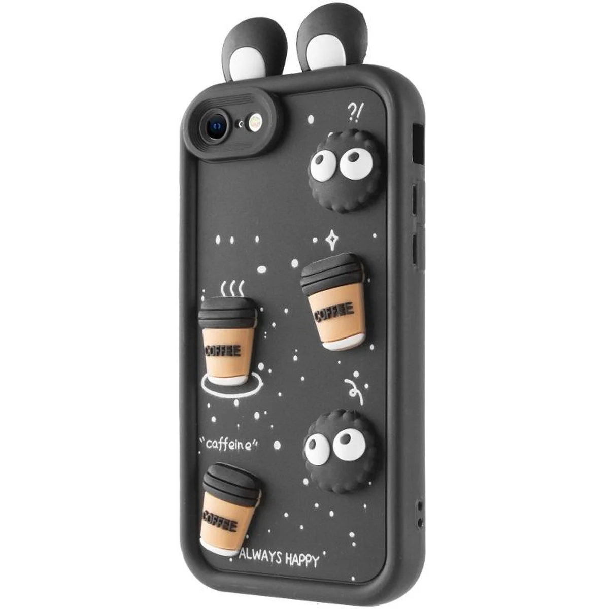 Чохол TPU Toys Case with Ears для Apple iPhone 7 / 8 / SE (2020) / SE (2022) (4.7") Black