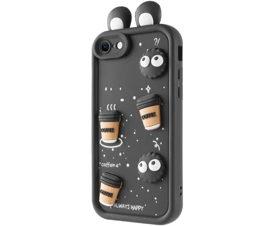 Чехол TPU Toys Case with Ears для Apple iPhone 7 / 8 / SE (2020) / SE (2022) (4.7") Black