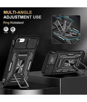 Удароміцний чохол Camshield Army Ring для Apple iPhone 7/8/SE (2020) (4.7") Чорний/Black