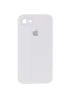 Чехол Silicone Case Square Full Camera Protective (AA) для Apple iPhone 7 / 8 / SE (2020) (4.7") Белый / White