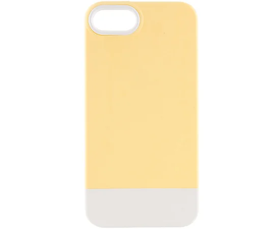 Чехол TPU+PC Bichromatic для Apple iPhone 7 / 8 / SE (2020) (4.7") Creamy-yellow / White