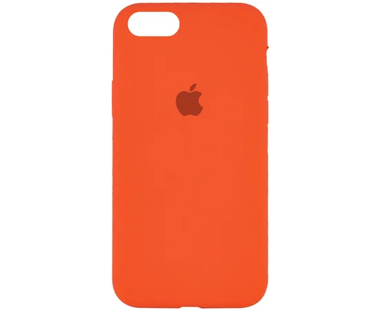 Чехол Silicone Case Full Protective (AA) для Apple iPhone 7 / 8 / SE (2020) (4.7") Оранжевый / Kumquat