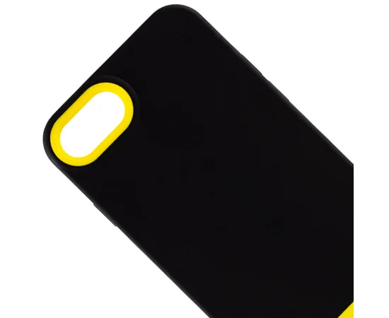 Чехол TPU+PC Bichromatic для Apple iPhone 7 / 8 / SE (2020) (4.7") Black / Yellow