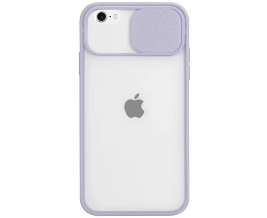 Чехол Camshield mate TPU со шторкой защищающей камеру для Apple iPhone 7 / 8 / SE (2020) (4.7) Сиреневый