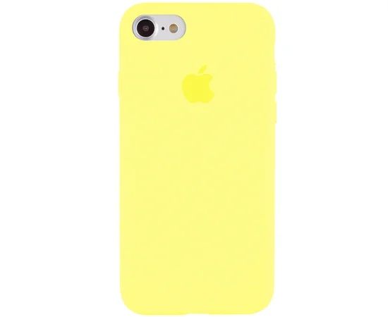 Чехол Silicone Case Full Protective (AA) для Apple iPhone 7 / 8 (4.7") Желтый / Bright Yellow