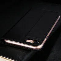 Чехол-книжка Dux Ducis с карманом для визиток для Apple iPhone 7 / 8 / SE (2020) (4.7") Черный