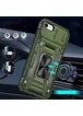 Ударопрочный чехол Camshield Army Ring для Apple iPhone 7 / 8 / SE (2020) (4.7") Оливковый / Army Green