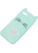 Силиконовый чехол Love Cat 3D для Apple iPhone 7 / 8 (4.7") Мятный / Mint