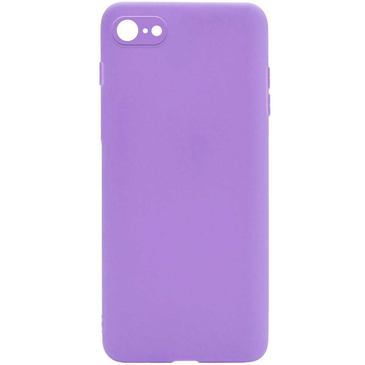 Силиконовый чехол Candy Full Camera для Apple iPhone 7 / 8 / SE (2020) (4.7") Сиреневый / Dasheen