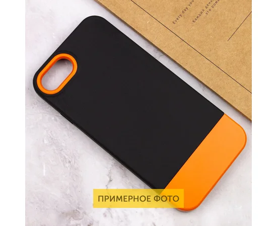 Чехол TPU+PC Bichromatic для Apple iPhone 7 / 8 / SE (2020) (4.7") Black / Orange