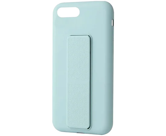 Чехол Silicone Case Hand Holder для Apple iPhone 7 / 8 / SE (2020) (4.7") Бирюзовый / Ice Blue