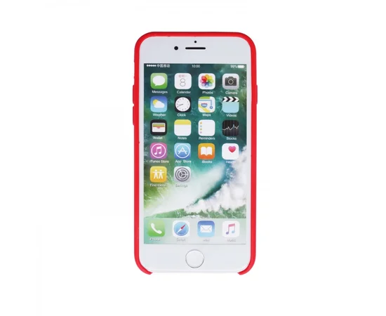 Чехол Silicone case (AAA) для Apple iPhone 7 / 8 (4.7") Красный / Red
