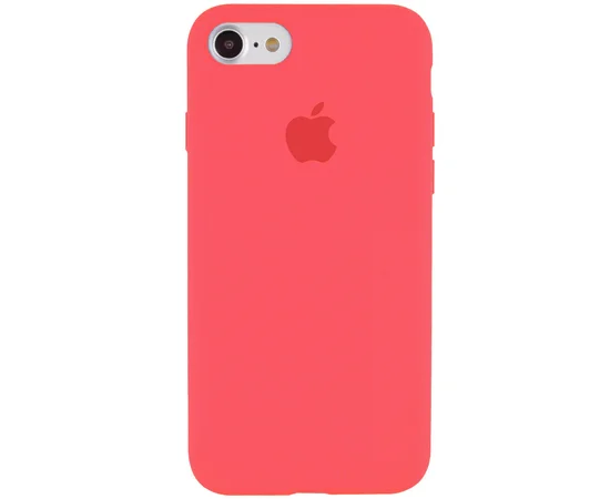 Чехол Silicone Case Full Protective (AA) для Apple iPhone 7 / 8 (4.7") Арбузный / Watermelon red