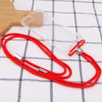 Чехол TPU Crossbody Transparent для Apple iPhone 7 / 8 / SE (2020)(4.7") Красный