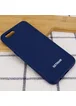 Чехол Silicone Case GETMAN for Magnet для Apple iPhone 7 / 8 / SE (2020) (4.7") Синий / Gray Cobalt