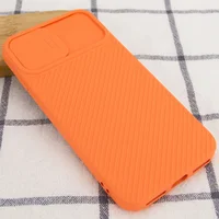 Чехол Camshield Square TPU со шторкой для камеры для Apple iPhone 7 / 8 / SE (2020) (4.7") Оранжевый