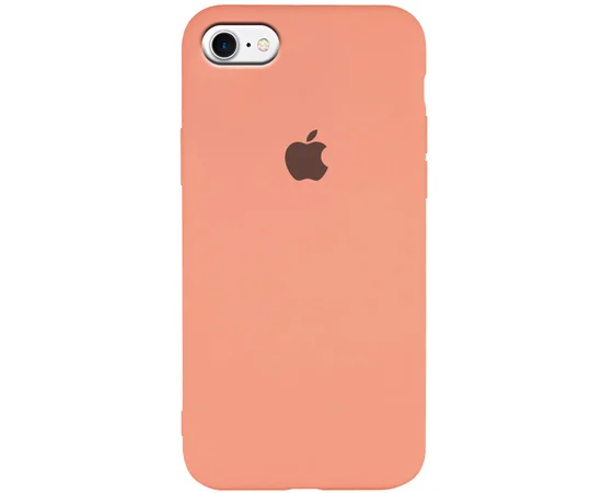 Чехол Silicone Case Slim Full Protective для Apple iPhone 7 / 8 (4.7") Розовый / Peach