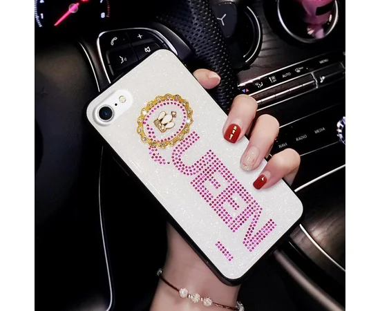 TPU+Glass чехол TYBOMB Queen для Apple iPhone 7 / 8 (4.7") pink