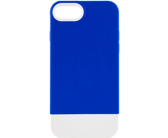 Чехол TPU+PC Bichromatic для Apple iPhone 7 / 8 / SE (2020) (4.7") Navy Blue / White