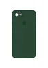 Чохол Silicone Case Square Full Camera Protective (AA) для Apple iPhone 7 / 8 / SE (2020) (4.7") Зелений / Cyprus Green