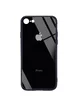TPU+Glass чехол GLOSSY Logo Full camera (opp) для Apple iPhone 7 / 8 / SE (2020) (4.7") Черный