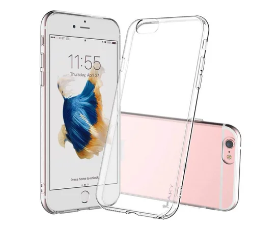 TPU чехол iPaky Clear Series (+стекло) для Apple iPhone 7 / 8 (4.7") Бесцветный (прозрачный)