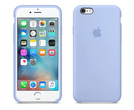 Чехол Silicone case (A) для Apple iPhone 7 / 8 (4.7") Голубой / Lilac Blue