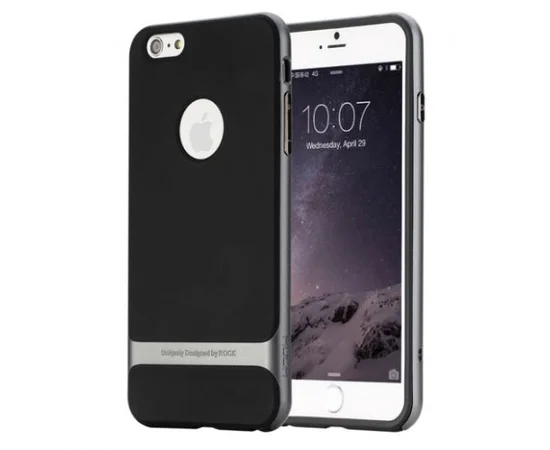TPU+PC чехол Rock Royce Series для Apple iPhone 7 / 8 (4.7") Черный / Серый