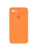 Чехол Silicone Case Square Full Camera Protective (AA) для Apple iPhone 7 / 8 / SE (2020) (4.7") Оранжевый / Papaya