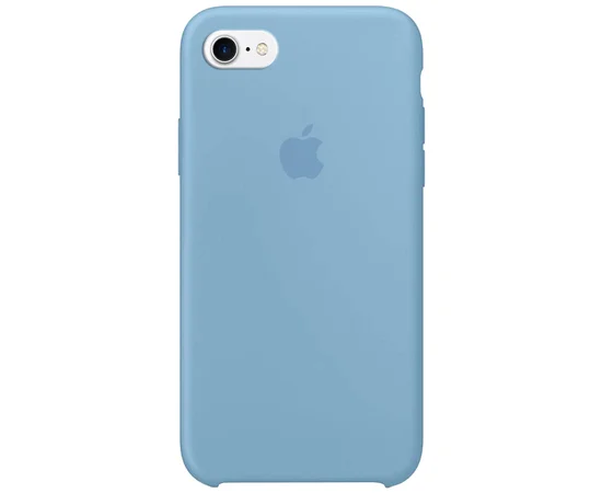 Чехол Silicone case (A) для Apple iPhone 7 / 8 (4.7") Голубой / Cornflower