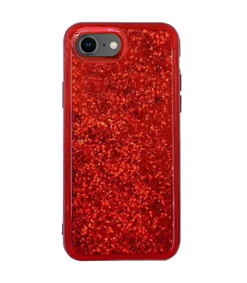 TPU+PC чехол Sparkle (glitter) для Apple iPhone 7 / 8 (4.7") Красный