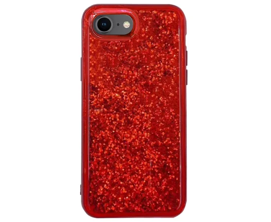 TPU+PC чехол Sparkle (glitter) для Apple iPhone 7 / 8 (4.7") Красный