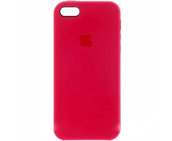 Чехол Silicone case (A) (с закрытым низом) для Apple iPhone 7 / 8 (4.7") Розовый  / Rose red
