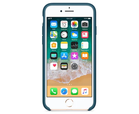 Силиконовый чехол Soft cover для Apple iPhone 7 / 8 (4.7") Синий / Cosmos Blue