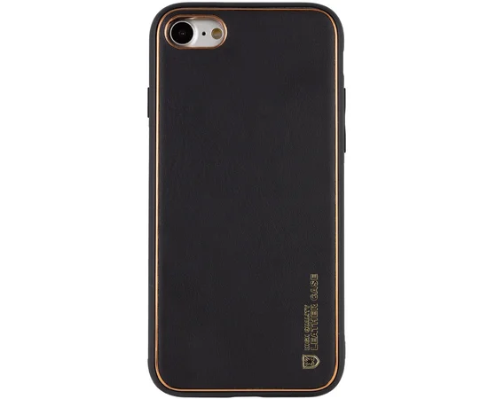 Кожаный чехол Xshield для Apple iPhone 7 / 8 / SE (2020) (4.7") Черный / Black