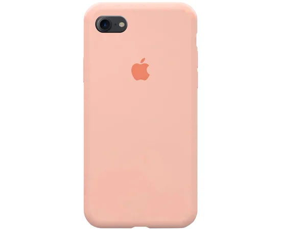 Чехол Silicone case (A) (с закрытым низом) для Apple iPhone 7 / 8 (4.7") Розовый  / Cotton Candy
