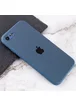 TPU+Glass чехол Matte Candy Full camera для Apple iPhone 7 / 8 / SE (2020) (4.7") Синий