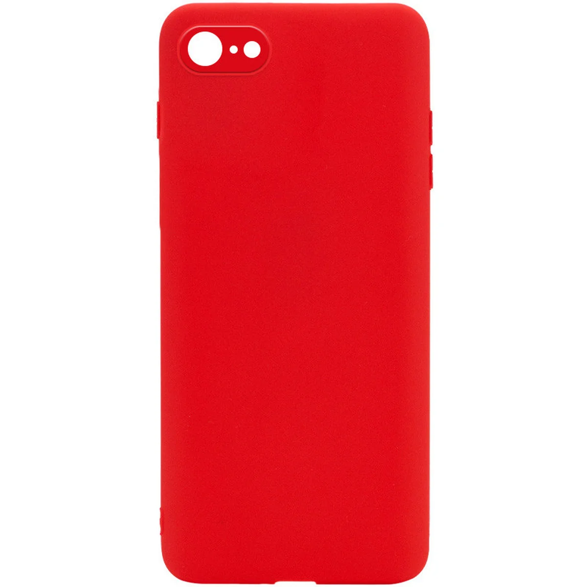 Силиконовый чехол Candy Full Camera для Apple iPhone 7 / 8 / SE (2020) (4.7") Красный / Red