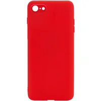 Силиконовый чехол Candy Full Camera для Apple iPhone 7 / 8 / SE (2020) (4.7") Красный / Red