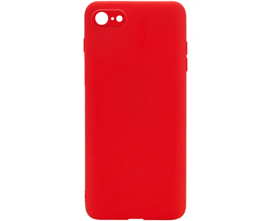 Силиконовый чехол Candy Full Camera для Apple iPhone 7 / 8 / SE (2020) (4.7") Красный / Red